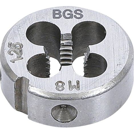 Filières M8 x 1,25 x 25 mm - Acier, Filetage Précis - Outils de Coupe, Pro - D-Work