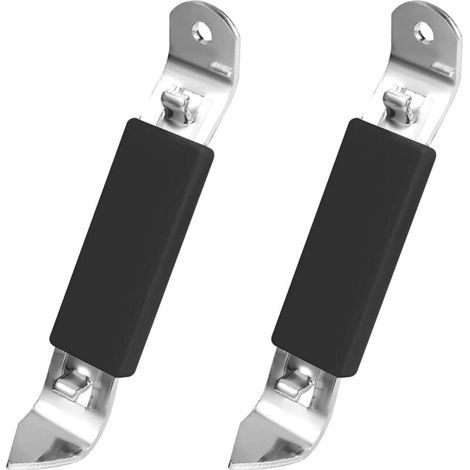 Set di 2 apribottiglie magnetici con magnete, apribottiglie manuale in acciaio inox per bottiglie di birra, lattine e altre bevande (nero) (1/4)