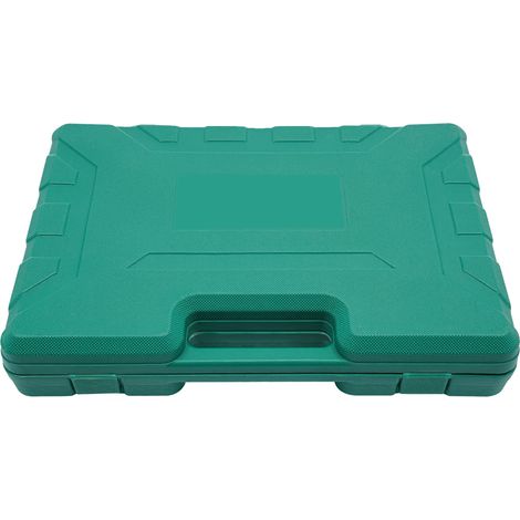 Kit de herramientas para reparar abolladuras de carrocería, construcción de acero resistente, juego de 9 piezas, color verde. (1/2)