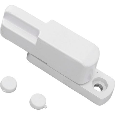 Verrou de fenêtre antivol en alliage d'aluminium, type T, universel, sécurité enfant, blanc. (1/5)