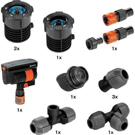 Gardena Pipeline - Set d'irrigation de jardin Pipeline, avec arroseur oscillant 08272-20 (1/7)