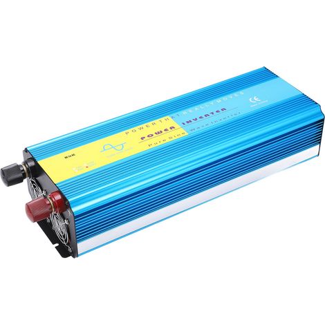 Onduleur 4000W DC12V vers AC220V, convertisseur pur sinus, écran LCD, 2 ventilateurs, double prise universelle, pour voiture, camping, maison, 50Hz (1/5)