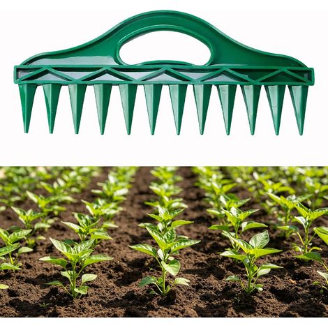 Distributeur de Graines Plantation 12 Cavités, Plantoir Semis pour Jardin Potager, Outil Précis d'Espacement pour Les Semis en Carrés Surélevés, Pots de Fleurs, Légumes et Parterres (1/5)