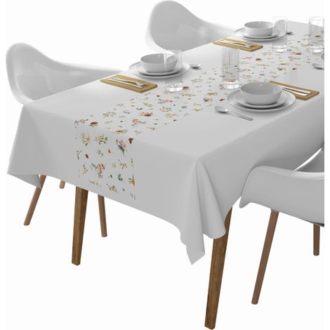 Chemin de table décoratif 85x85 Fleurs Panama (1/3)