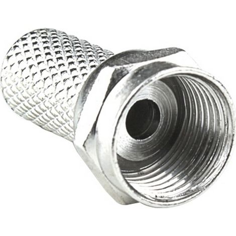Connettore maschio tipo F Twist-On RG6/U coassiale Confezione 5pz Aigostar (1/4)