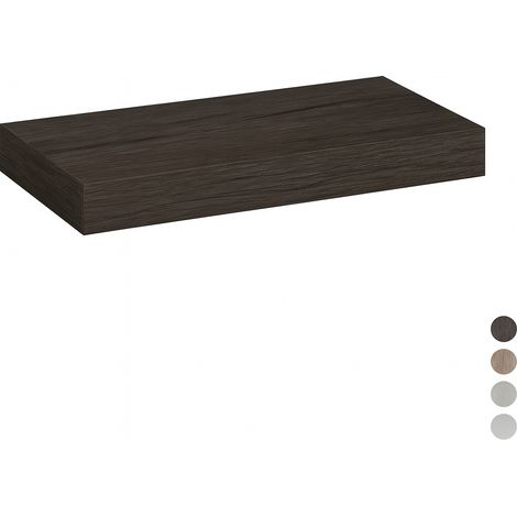 MENSOLA PER LAVABO MOD. UNIKA H 10- cm 140x46xH.10 Olmo Scuro- DH- pezzi 1 (1/2)