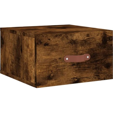 Maison Exclusive - Wand-Nachttisch Räuchereiche 35x35x20 cm