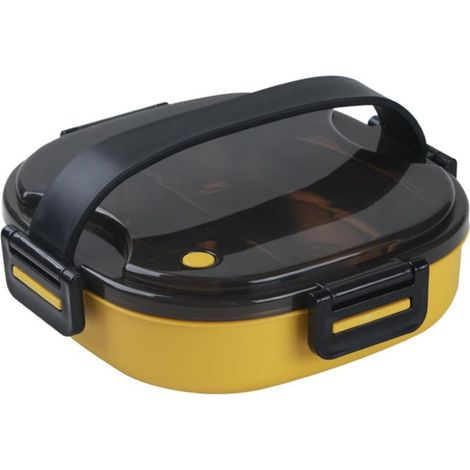 Boîte à lunch portable en acier inoxydable, étanche et décorée (1/5)