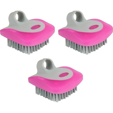 Lot de 3 brosses à légumes, poils flexibles, brosses à pommes de terre, nettoyage approfondi, idéales pour fruits et légumes frais