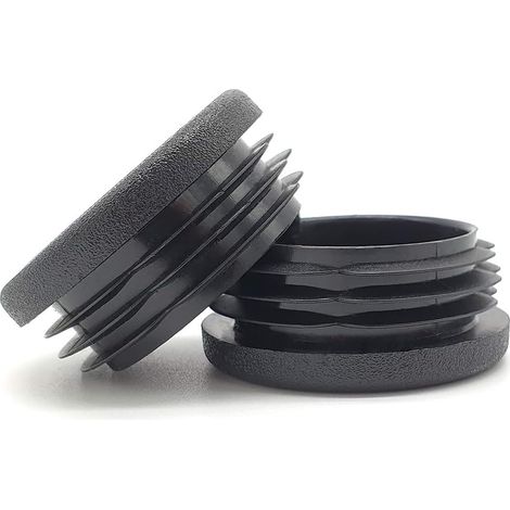 Lot de 20 bouchons à lamelles ronds avec un diamètre de 30 mm - Bouchons de tuyau en plastique - Bouchons d'extrémité (1/4)