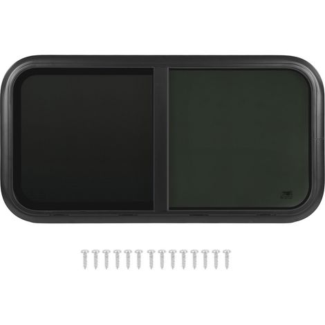 Rideau anti-insectes fenêtre camping-car, protection UV noir, joint étanche parfait, universel pour caravane fourgon remorque, épaisseur paroi 48‑53mm (1/5)
