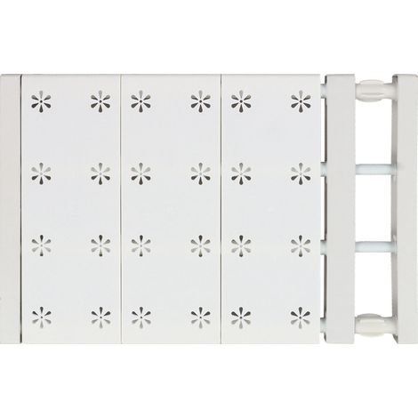 Kleiderschranktrennwand mit ausziehbarer Stange, mehrlagige und platzsparende Trennwand für Kleiderschränke (38-60 cm) (1/5)