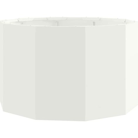 Maison Exclusive - Pflanzkübel Weiß 60 x 60 x 35 cm Stahl