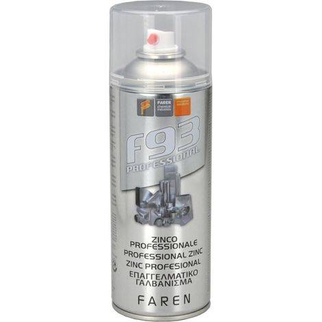 Zinco spray zincante freddo professionale 12pz Faren F93 da 400ml alluminio (1/2)