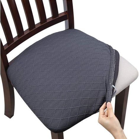 Fundas para sillas de comedor (2 unidades), impermeables, extraíbles y lavables, elásticas, aptas para muebles tapizados (1/5)