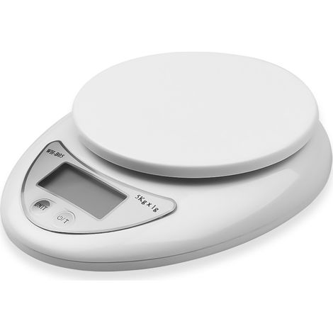 Balance de cuisine numérique 5kg/1g avec précision de poids de 0,1g, LED portable pour mesurer les aliments et le café, outils de cuisine (1/4)