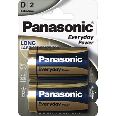 Panasonic D Mono Everyday Power 1,5V Batterie 2er Blister (1/2)