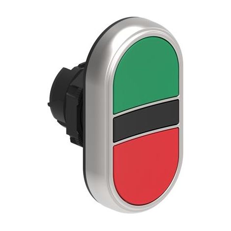Attuatore a doppio pulsante verde/rosso con ritorno a molla LPCB7113