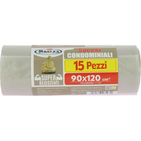 MAURY'S SACCHI PER PATTUMIERA 90X120 IN CONFEZIONE DA 15PZ FRAGRANZA AMBRA