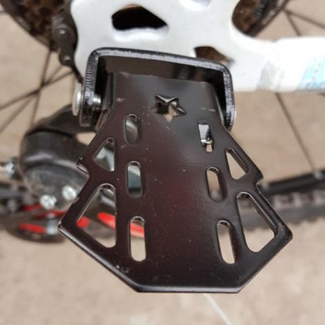 2 Stück universelle Stahlachsen-Fußrasten für klappbare Fahrradpedale (1/5)