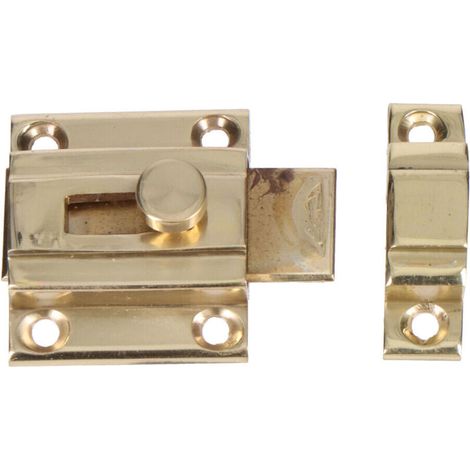Serrure à Poussoir En Laiton Puli 25mm