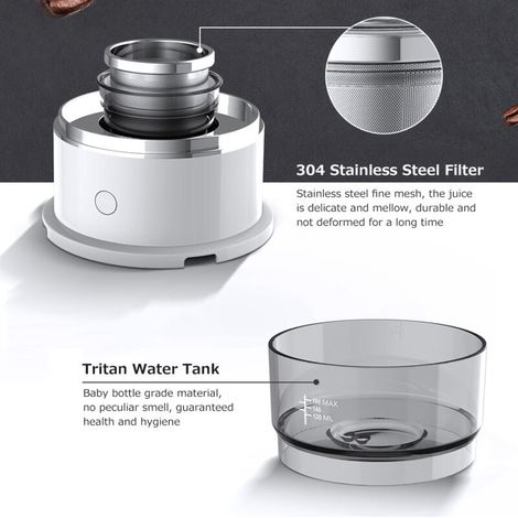Cafetière expresso portable électrique – Mini machine à café nomade pour extérieur, 220 V, acier inoxydable, 1 tasse (1/5)
