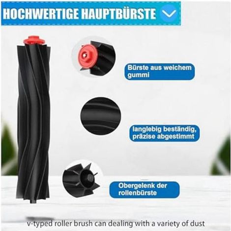 Brosse Rotative - Balai À Franges - Pour Aspirateur Robot Omni S1 Pro S1 - Lot De 3 Pièces (1/5)