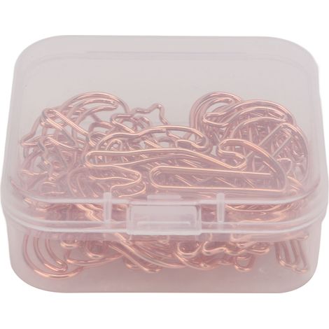 20Pcs Small Paper Clips Little Cute Cat Shape Rustproof Sturdy Durable Metal Widely Used Office Clips for Paper Memo (1/5)