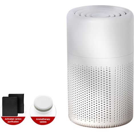 Purificateur d'air de bureau compact avec technologie ionique négative pour la maison, élimination de la fumée secondaire et des particules fines PM2.5