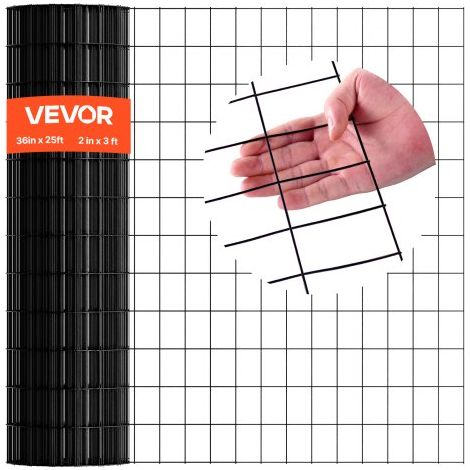 Grillage Métallique Noir 91 cm x 7 6 m Grillage à Poule Clôture (1/5)