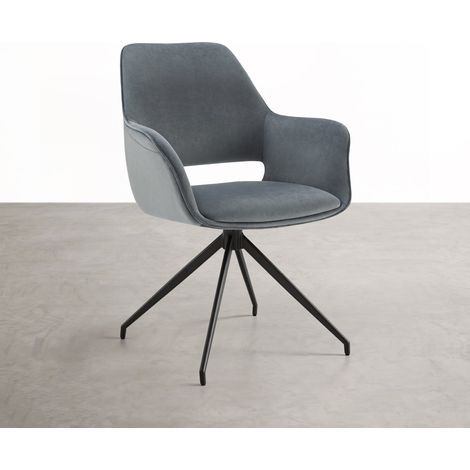 Pack de 2 Sillas de Comedor, Sillón Giratorio 360 grados, Silla de Cocina (1/5)
