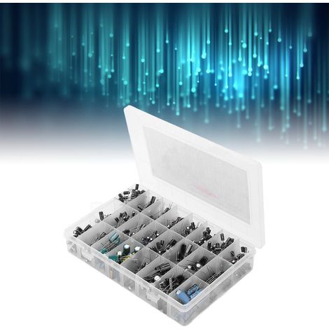 24 verschiedene Arten von Elektrolytkondensatoren, von 0,1 µF bis 1000 µF (1/5)
