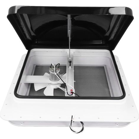 14 RV Vent Fan, Cadre d'une Seule Pièce sans Couture avec Ventilateur de Ventilation de Toit Réversible RV, pour RV, Camping-Cars, Remorques de Voyage, la Circulation de L'air (1/5)