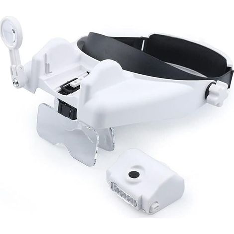Loupe tête haute définition avec 2 lampes LED   4 lentilles optiques spéciales 1  2X 1  8X 2  5X 3  5X UC22