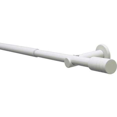 Gardinia Set con Bastone per Tende Elba Cilindro 1 Binario Ø 16/19 mm Avorio 120-210 cm (1/5)