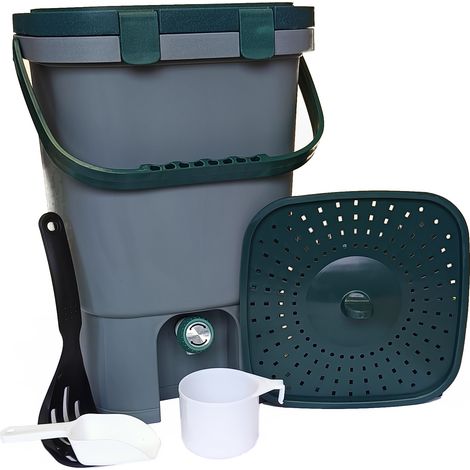 15L Single Square Bokashi Compost Bin Kit NEW DESIGN (1/5)