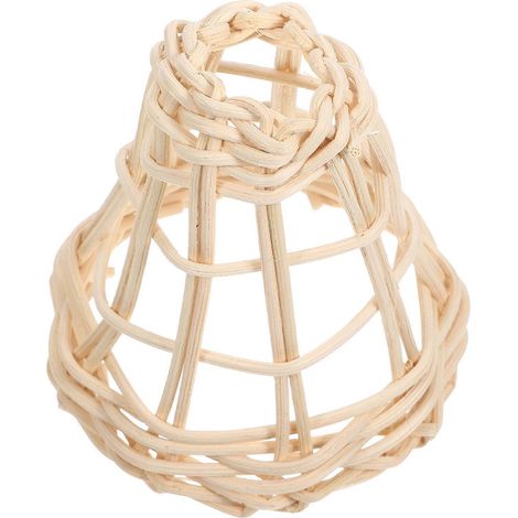 Abat-jour décoratif pour suspension, lot de 3 housses suspendues en rotin (1/5)