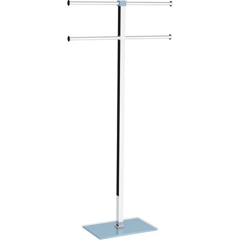 Piantana portasciugamani acciaio inox e resine termoplastiche serie Rainbow Gedy RA31 Celeste