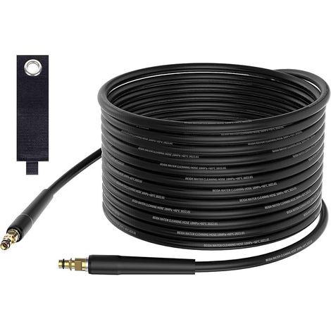10M Tuyau Haute Pression Compatible avec Kärcher Série K K2 K3 K4 K5 K6 K7, 180Bar Tuyau de Rechange avec Connecteur Rapide, Nettoyeur Haute Pression Accessoire (1/5)