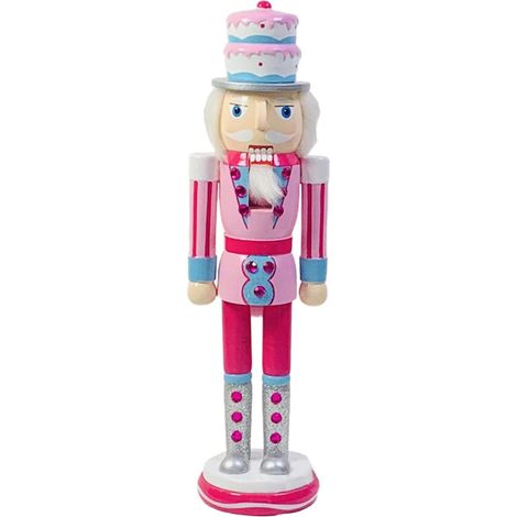Figurine de soldat en bois de 35 cm - Jouet de décoration de Noël pour étagères et tables du Nouvel An (1/5)