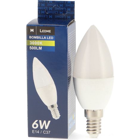 Ampoule LED C37 E14 6W 4500K - Ledme - LM7022