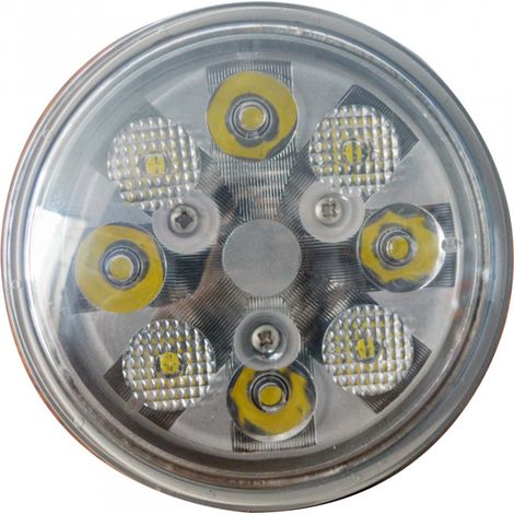 LED-Dioden-Scheinwerfer, Kurz- und Fernlicht, 1850 lm, 112 mm, 40 W, PRO — für Traktor, Mähdrescher, CE / RoHS / E-Mark