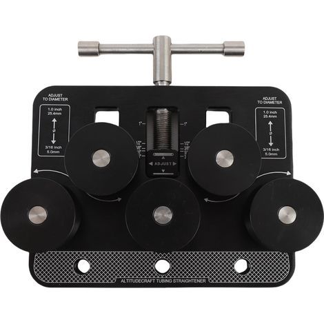 Redresseur de tubes portatif, redresseur de conduites de frein et de carburant en aluminium pour tubes de 3/16 à 1 pouce de diamètre (1/5)