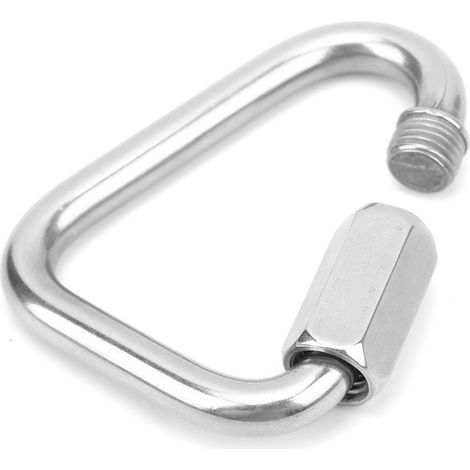 Dreieckiger Karabiner aus Edelstahl, Schnellverschluss, 8 mm, zum Klettern (1/5)