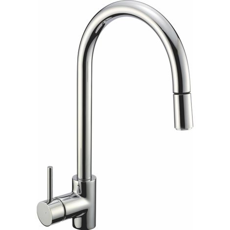 Rubinetto Cucina Miscelatore Monocomando Doccetta Estraibile Apell AP7790CR Cromato (1/2)
