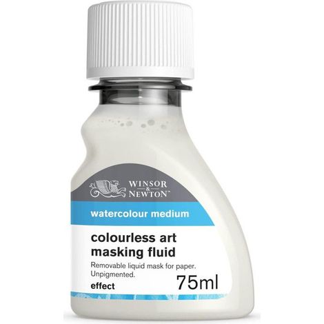 Fluide à masquer - Winsor & Newton - 75ml - Incolore - Utilisation intérieure - Noir (1/2)
