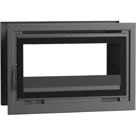 FM Insertable de leña doble cara con turbinas IT-102 FK 13,5kW interior en fundición