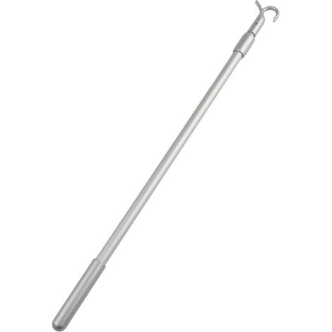 Rallonge télescopique en aluminium pour store de fenêtre avec mécanisme de crochet rotatif 33-60 cm (1/4)