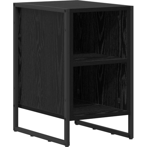 Maison Exclusive - Nachttisch Schwarz Eichen-Optik 39,5 x 30 x 50