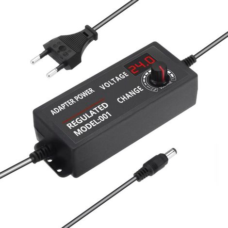 DC3-24V 3A 15W-72W Transformateur d'éclairage ajustable avec adaptateur de commutation d'alimentation réglable avec écran 3A Pilote de voyant pour entrée de bande à LED AC100V-240V